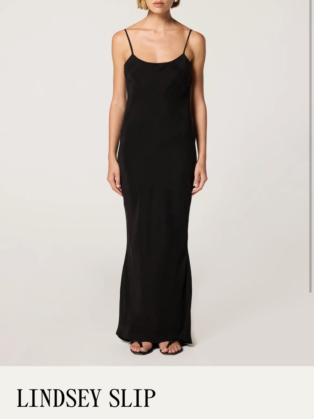 Clyque Lindsey Black Slip Dress XS